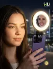 HU Portable LED RGB Fill Ring Light with 3 Colour Modes, 180° Rotation - 2