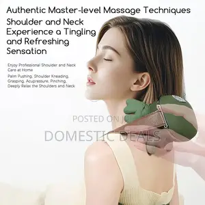 Portable Shiatsu Neck and Shoulder Massager with Heat