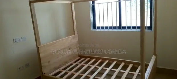 4x6 Plain Wooden Netpoles Bed - 1