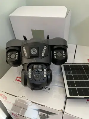 Triple Lens CCTV Solar Camera 4G with AI