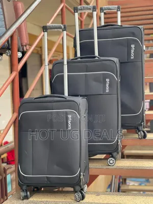 3-in-1 Luggage Travel Suitcase - Black