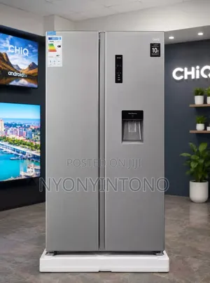 CHiQ 560L Side-by-Side Frost Free Fridge with Water Dispenser
