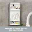 4-Layer Rotatable Bathroom & Kitchen Corner Shelf - 4