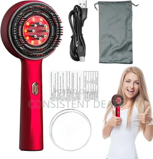 Electric Scalp Massager Comb with Red Light Hair Therapy