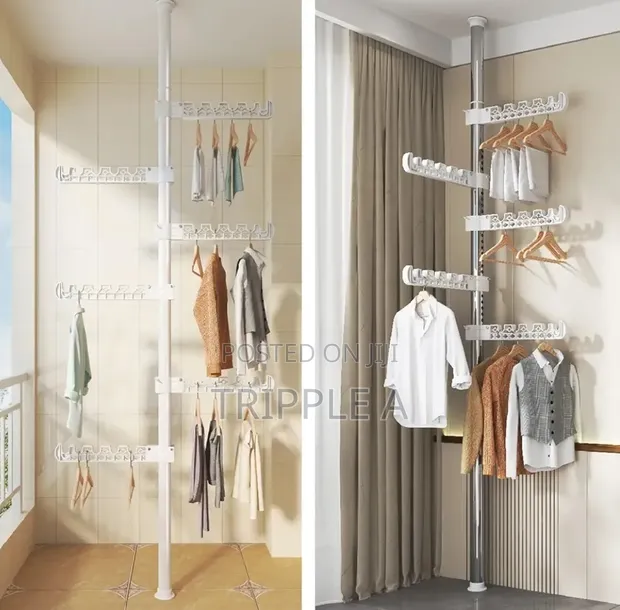 Adjustable Vertical Clothes Rack (1.2m-3.1m) - 1