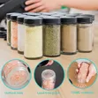 Rotating Spice Rack Organizer with 18 Spice Jars - 2