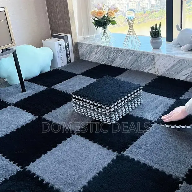 Interlocking Plush Foam Carpet Tiles - Brand New - 1