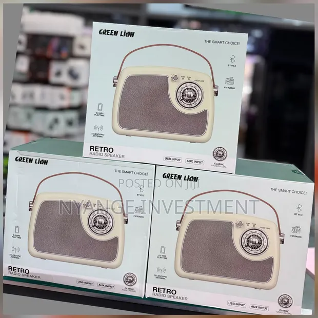 Green Lion Retro Radio Speaker with Bluetooth 5.3 - 1