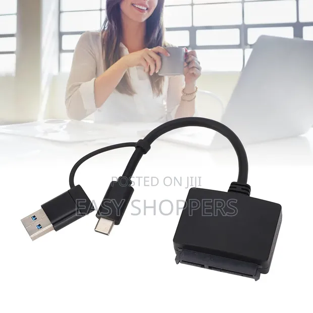 USB-C/USB 3.0 to SATA Gen 2 External Hard Drive Converter - 1