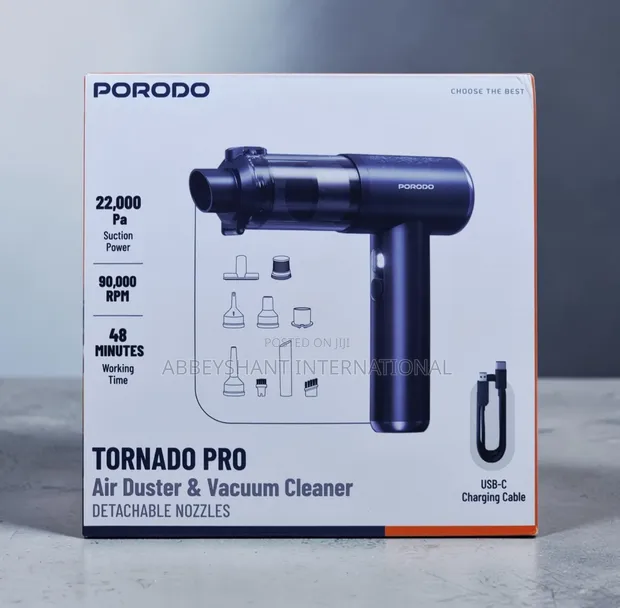 Porodo Tornado Prime Portable Vacuum Cleaner and Blower - 1
