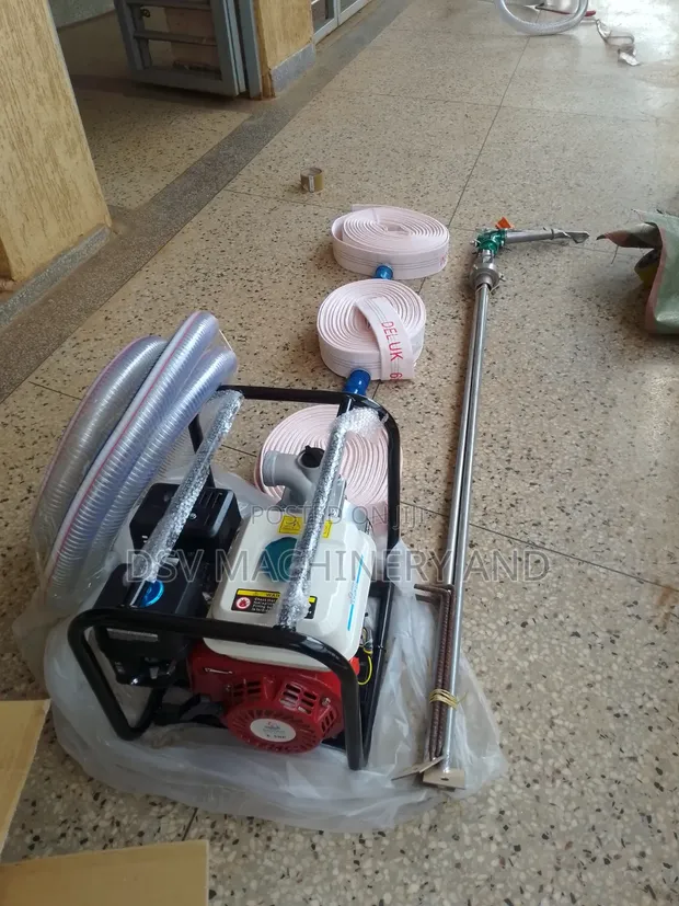 Irrigation System Kit: Rain Gun, 5m Suction, 30m Canvas Pipe - 1