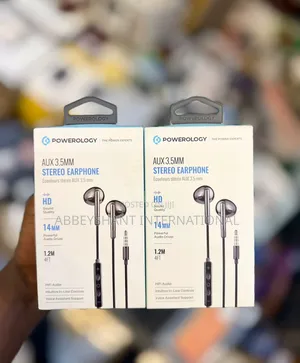 Powerology 3.5mm Aux Earphones with Mic & Volume Control