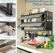 100cm 2-Tier Over-the-Sink Dish Drying Rack - 3