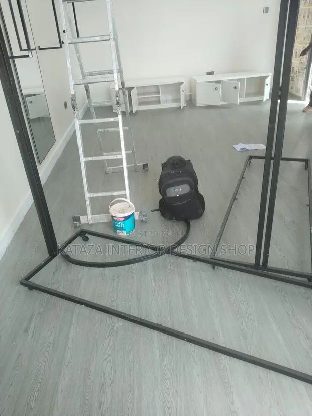 Light Gray PVC Tile Floor Carpet - 1