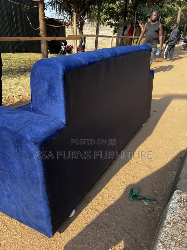Light Blue 3 Seater Sofa Set - 1