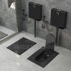 Brand New Black Squatting Toilet