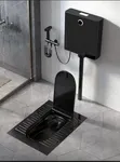 Brand New Black Squatting Toilet - 2