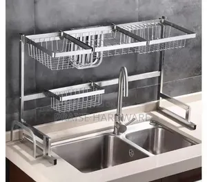 Silver Kitchen Rack Organizer