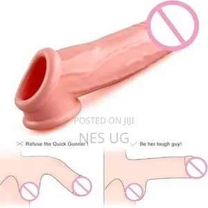 Reusable Silicone Penis Extender Sleeve for Sex Delay