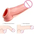 Reusable Silicone Penis Extender Sleeve for Sex Delay - 1