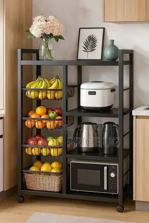 Multifunctional Kitchen Storage Rack with Wheels
