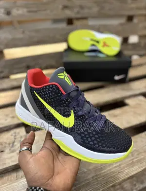 Nike Kobe 6 Basketball Sneakers - Purple/Light Green