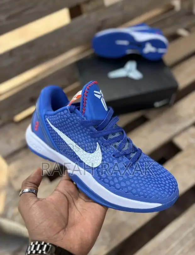 Original Nike Kobe 6 Protro Basketball Shoes - Blue/White - 1