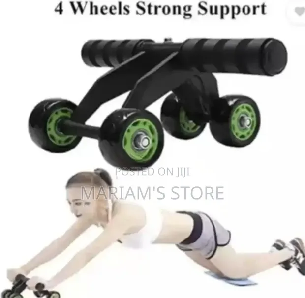 Abdominal Wheel Roller with Four Wheels - 1