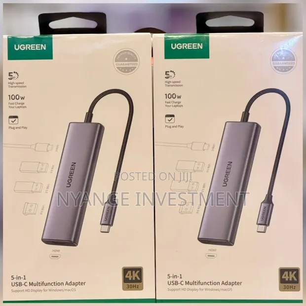 Ugreen 5-in-1 USB-C Hub with HDMI and 4x USB 3.0 - 1
