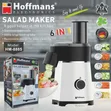 Hoffman 6-in-1 Electric Salad Slicer 200W Vegetable Cutter - 1