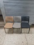 Patio Perch Plastic Chairs - Black - 1