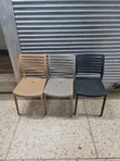 Patio Perch Plastic Chairs - Black - 2