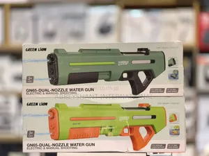 Green Lion Electric Water Gun Dual Tank Rechargeable Toy Blaster