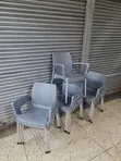 Pebble Plastic Dining Chairs (Set of 4) - 1