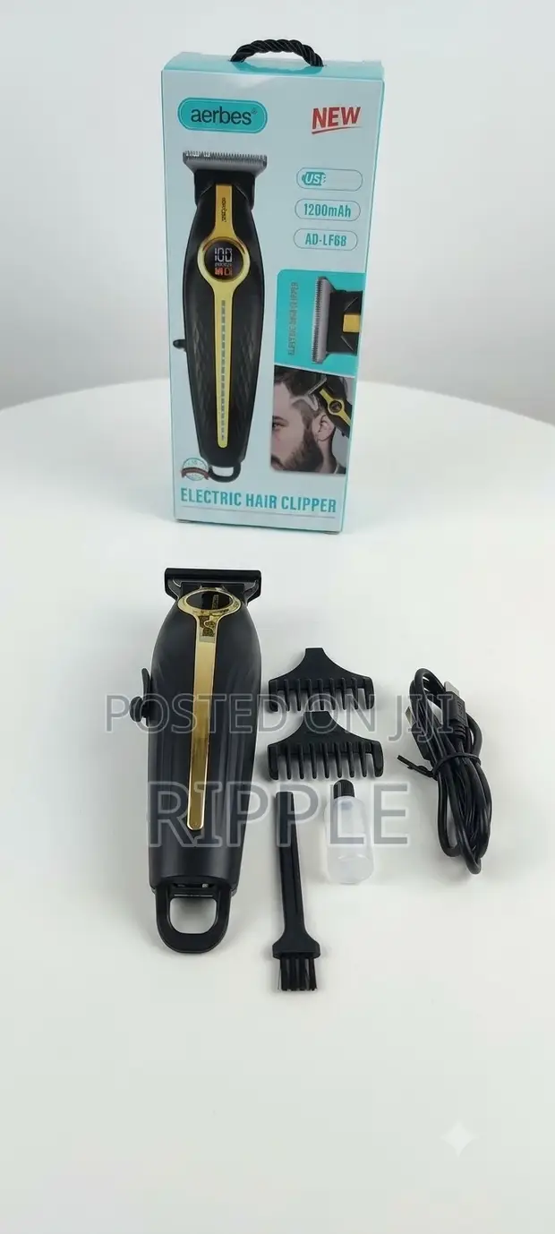 Rechargeable Barber Hair Clipper Aerbes AB-LF64 - 1