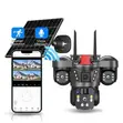 Solar Wireless Security Camera - 4MP, PTZ, Two-Way Audio - 3
