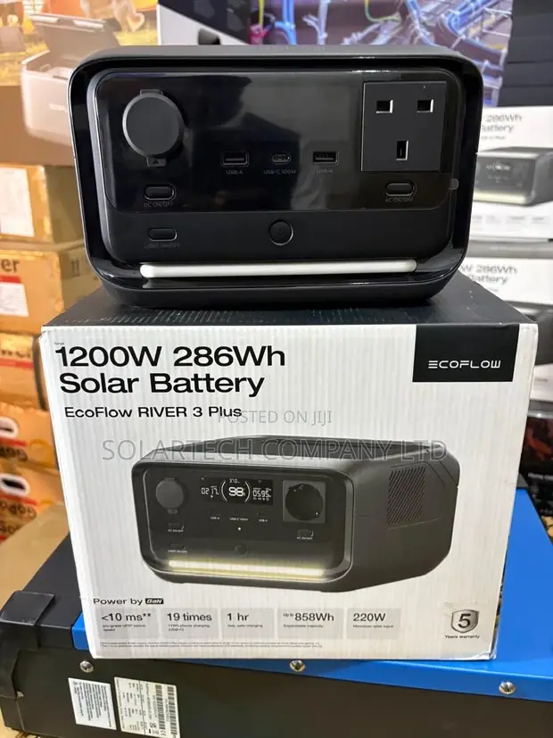 Original EcoFlow River 3 Plus Solar Generator 286Wh - 1
