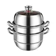 3 Tier Food Steamer with Timer - 1
