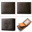 3D Embossed Lion Three-Fold Wallet for Men - 2