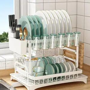2-Layer Stainless Steel Dish Rack