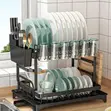 2-Layer Stainless Steel Dish Rack - 2