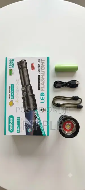 Aerbes AB-Z1133 12000mAh Rechargeable LED Flashlight