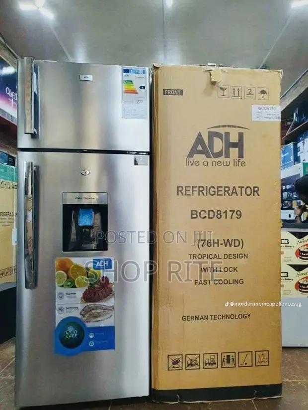 ADH 276 Liters Double Door Refrigerator with Water Dispenser - 1