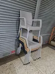 Nest Outdoor Plastic Chairs with Steel Legs - 1