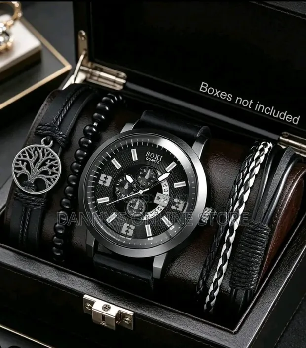 LIANDU Men's Calendar Quartz Watch - Large Dial - 1