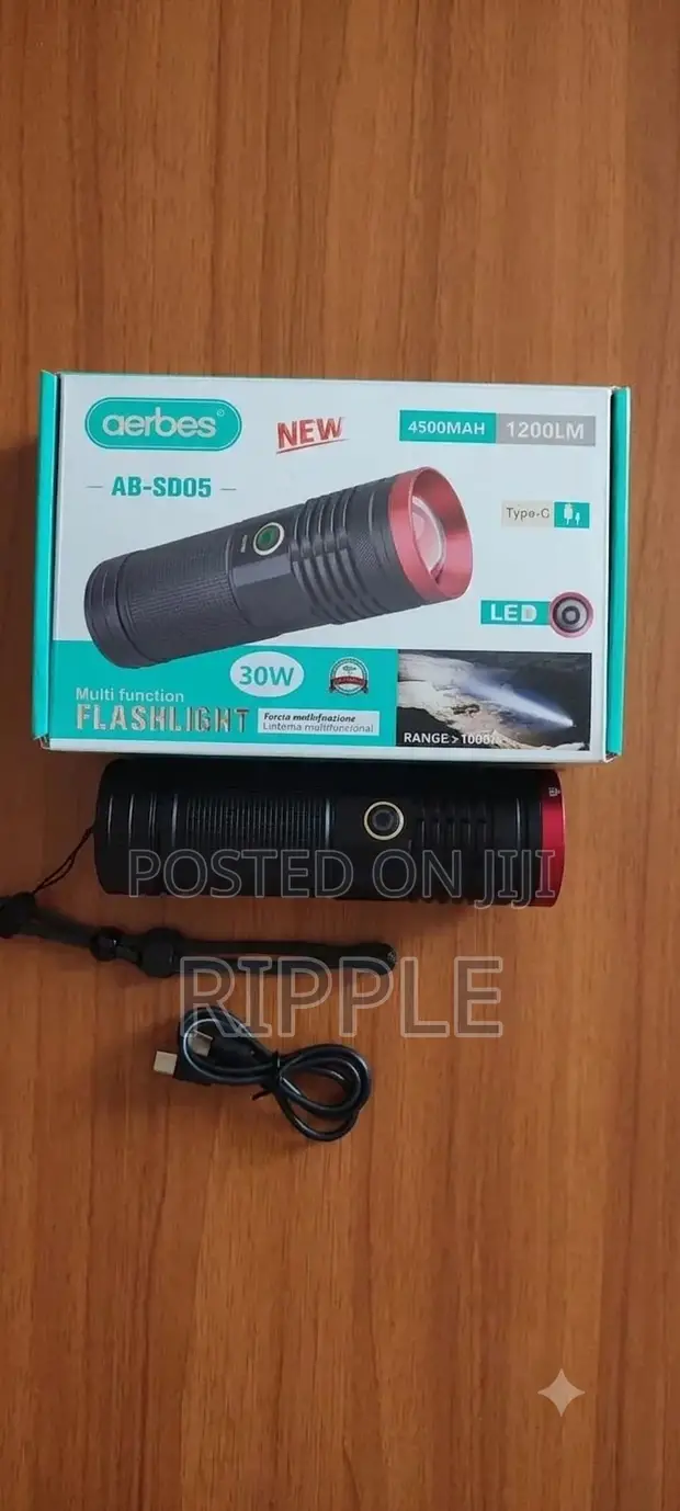 Aerbes AB-SD05 30W Rechargeable LED Flashlight 4500mAh - 1