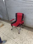 Heavy Duty Foldable Beach Camping Chairs (Red) - 2
