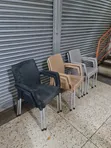 Fan Back Plastic Chairs (Brand New) - 3