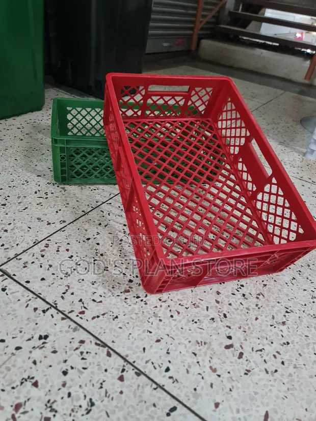 Red Small Plastic Crates - 1
