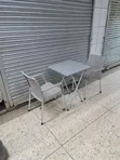 2 Seater Wooden Dining Table and Chairs Set - 2